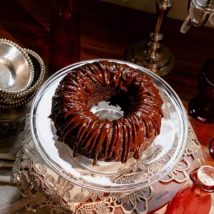 Gluten free refined sugar free chocolate Bundt cake