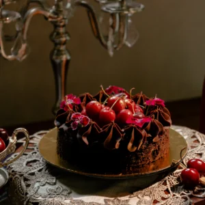 Date sweetened almond torte